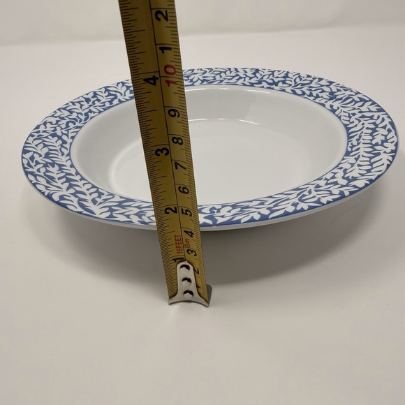 Dansk Trellis Delft Blue Rim Soup Bowl 8.75" Portugal VTG - Picture 16 of 16